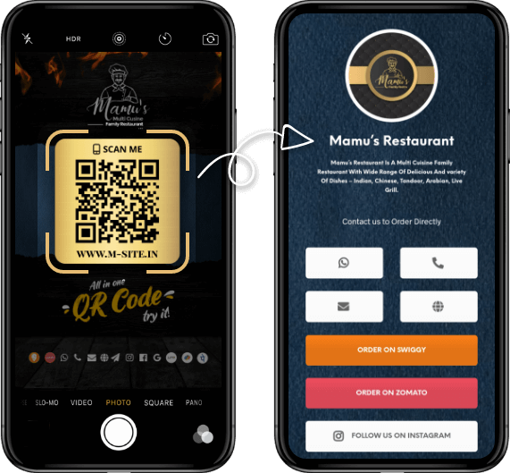 Share one QR code to open your M-Site